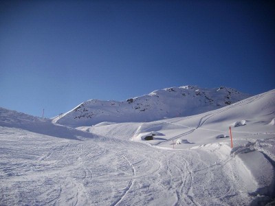 andere blickrichtung. pisten auch abends noch gut