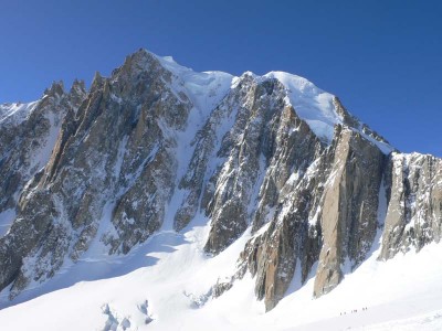Mont Blanc du Tacul mit Steilrinnen