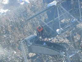 An der kleineren PB in Fiesch wurden Stützenarbeiten vorgenommen