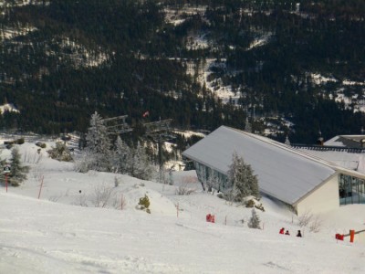 Gondelbahn von Osthangschlepper aus