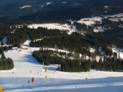 Piste von der Nordhangsesselbahn aus