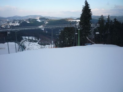Winterberg - und keine Spur zu sehen im frischen Schnee