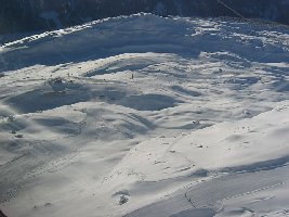 Das Skigebiet von oben
