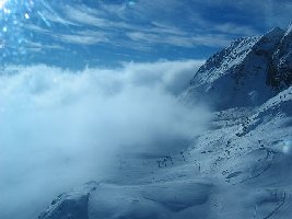 Der Nebel kämpfte sich nach oben