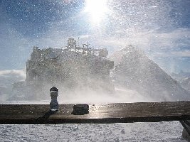 Windig war es da oben, der Salzstreuer hielt dennoch Stand