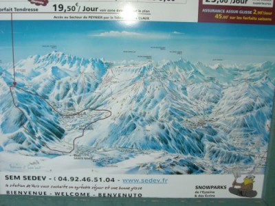 Pistenplan Vars / Risoul