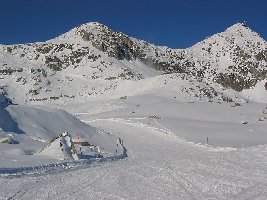 Die Piste zurück