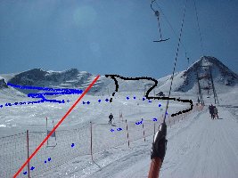 so sah es am aussergolm aus. rot=neue aussergolmbahn, schwarz=&amp;quot;steilste piste europas&amp;quot; Diaboloabfahrt