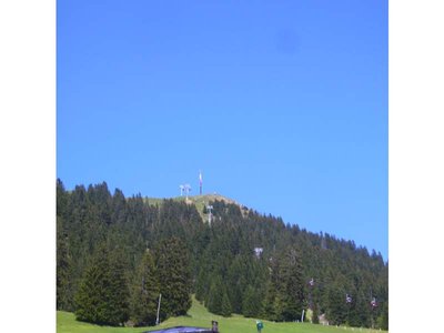 Blick von der Salvenalm auf den Gipfel