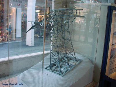 Modell der 3S Stütze in Sölden