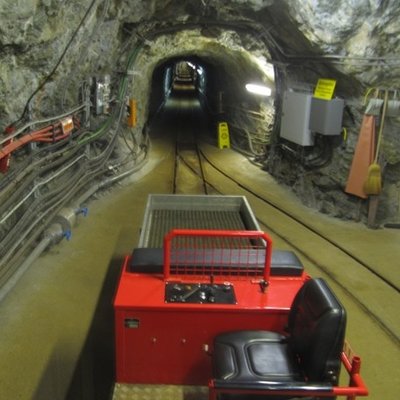 Rückblick auf den Zugangsstollen