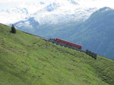 Zug mit Lastschlitten