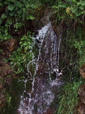 Kleine Wasserfälle gab es öfter am Wegrand