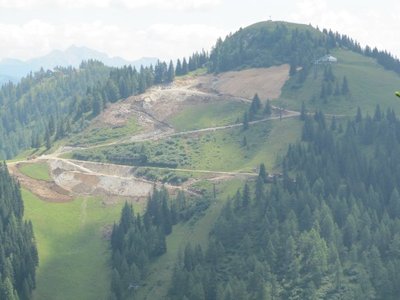 Arbeiten am Sonntagskogel in Alpendorf.