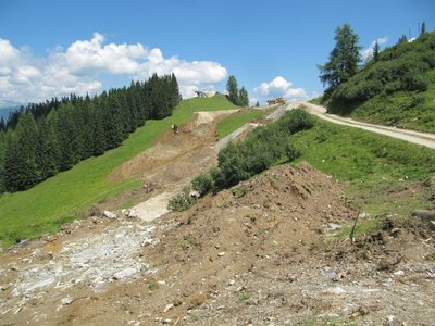 Arbeiten am Sonntagskogel in Alpendorf.