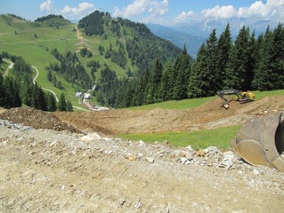 Arbeiten am Sonntagskogel in Alpendorf.