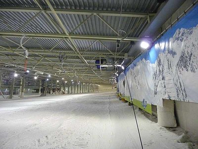 Die Bergfahrt findet entweder mit dem Schlepplift statt,...