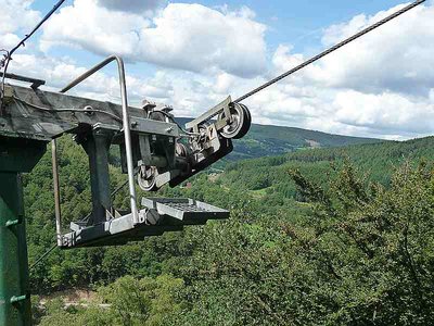Die Rollen wirken für mich eher klein. Sie erinnern mich mehr an einen Schlepplift.