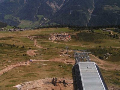 Neuer Streckenteil von oben.