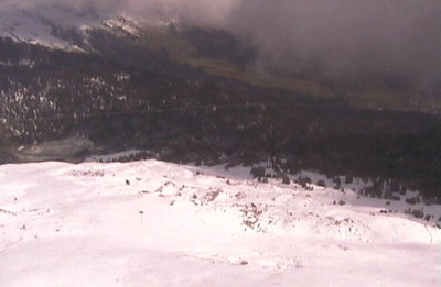 Webcambild vom Crap Sogn Gion richtung Plaun.