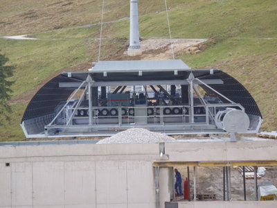 Einblick in die Umlenkung