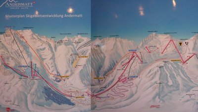 Künftiger Pistenplan Gotthard-Oberalp-Arena (Westteil)