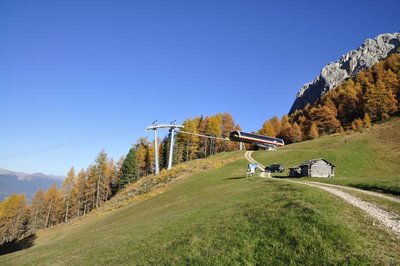 Auch an der Pre da Peres Bergstation wurde etwas verbreitert.
