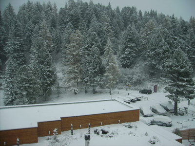 Blick vom Hotel ca. 8 Uhr