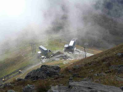 An der Bergstation Sattelbahn + Königsleithe
