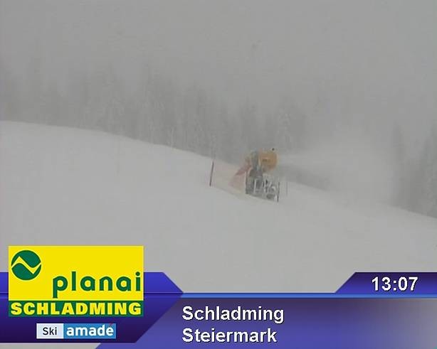 beschneiung nähe bergstation