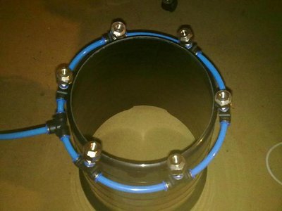 HD-Düsenring (probeweise nur aufgelegt)