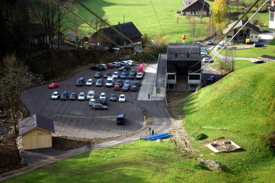 Talstation und der neue Parkplatz