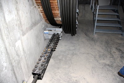 Seilklemmen am Poller - Talstation