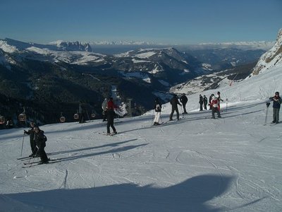 Dantercepies - Blick zur Seiser Alm