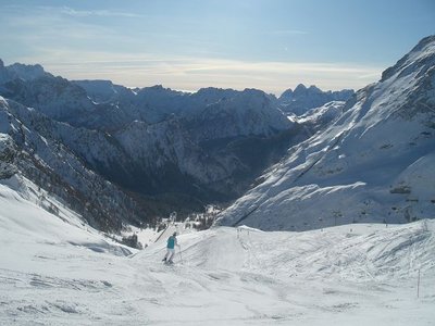 Abfahrt nach Malga Ciapella