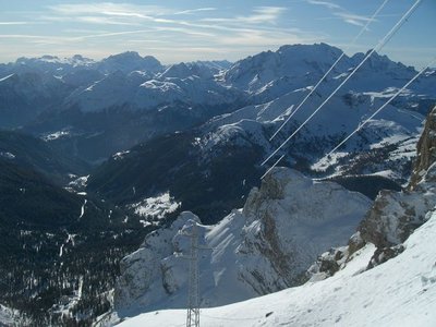 Und schon auf dem Lagazuoi - dort drüben war ich vor 2 Stunden