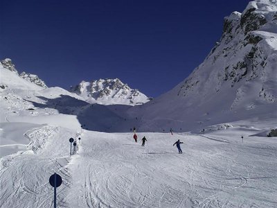 Blaue Piste Valfagher, fast leer
