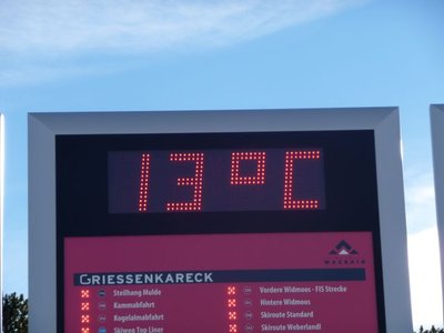 Warm war es! (Bergstation Rote 8er)