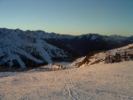 Letzte Sonnenstrahlen am Aineck