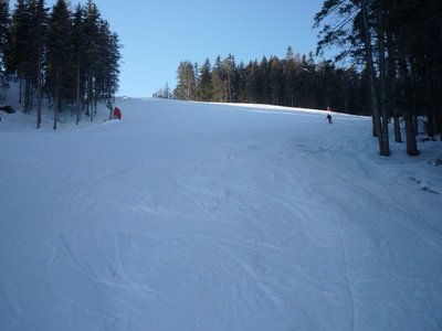 Breitere Piste am Piz de Plaies