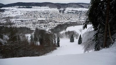 Blick von oben ins Tal