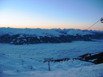 6-KSB Kreuzjoch bereits garagiert, die Rückkehrer aus Gerlos müssen aber noch zu den EUBs hinunter.