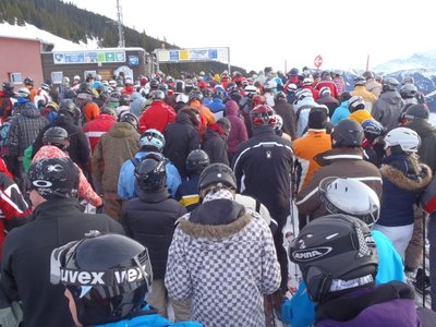 Menschenknödel am Poltenlift am 4. Januar 2011 um 14:30 Uhr
