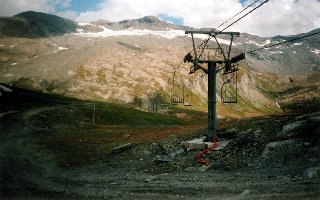 Glacier de Pisaillas vom Col de l'Iseran aus - ca. August 1999