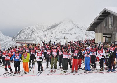 Gute Stimmung am Start