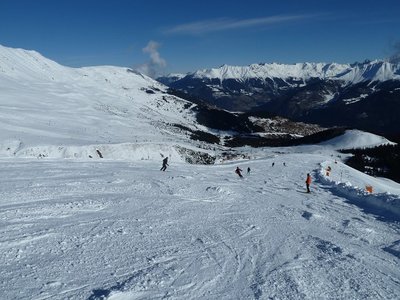 Trujeabfahrt, unten Alpkopf und Komperdell