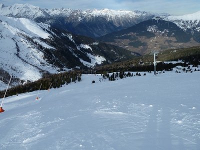 Adlerpiste, auch nachmittags noch gut zu fahren.