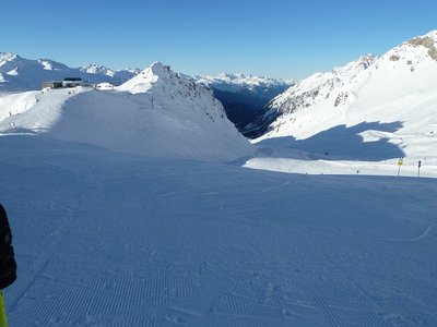 Piste Richtung Stuben - ein Traum