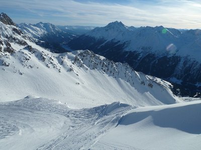 Blick ins Schindlerkar (sind wir nicht gefahren) und Richtung Osten, einfach herrliches Panorama rundherum