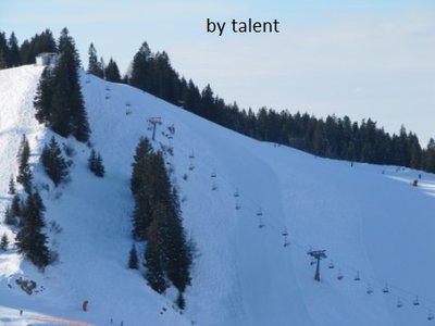 Oberer Teil Hennenmoosbahn mit Slalomhang